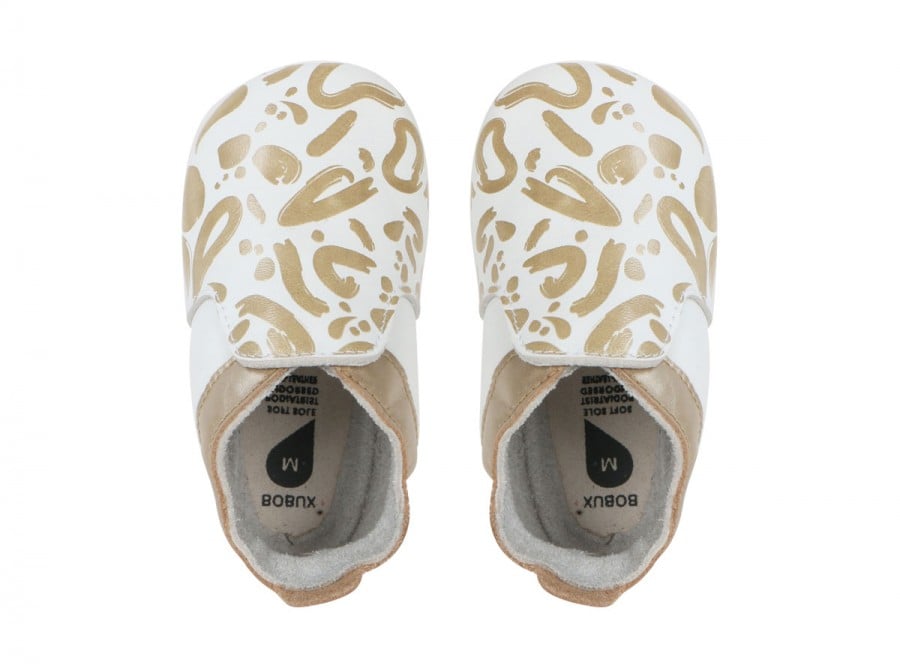 Soft Sole "White and Gold 1004-042-02