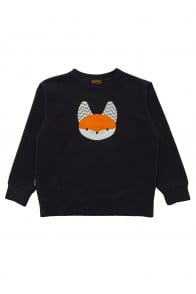 Sweater grey with Tuta's fox print