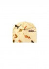 Hat yellow with cats print SS24052