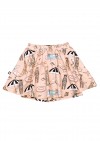 Skirt with shorts, pink pool print SS20168