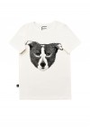 White top with a dog ZTO1012