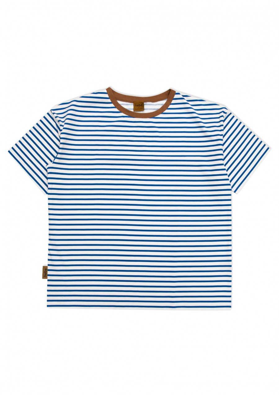 Top with blue stripes for women SS24376