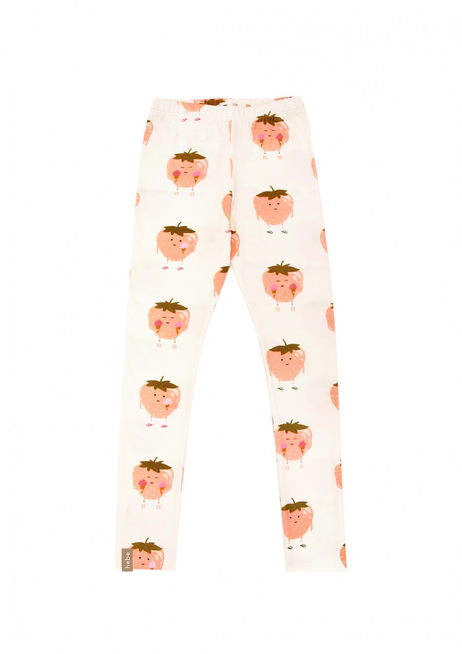 Leggings with strawberries print SS23155