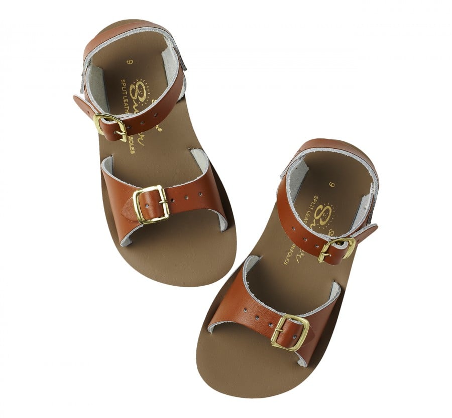 Salt-Water Surfer tan sandals, child 1705C