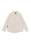 Shirt with long sleeve and buttons muslin crème 0025_F25047