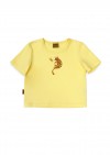 Crop top yellow with cat SS24098
