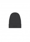 Warm hat dark grey merino wool with Hebe embroidery FW21419