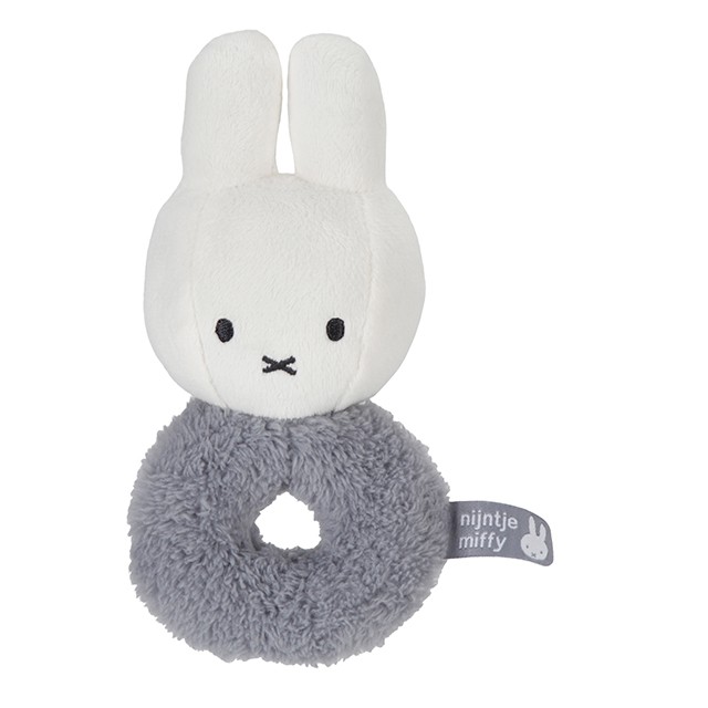 Little Dutch rattle toy bunny ´Miffy Fluffy Blue´ LDNIJN906