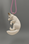 White fox necklace (big) POP09