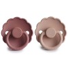 FRIGG Daisy Pacifiers - Latex 2-Pack - Blush/Woodchuck - Size 1 76221028