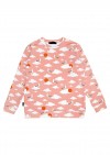 Warm sweater with pink cloud print SS21114L