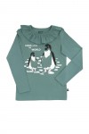 Green top with penguins MTO1003