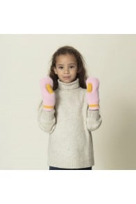 GOSOAKY knitted gloves CUTE RABBIT fresh blush pink
