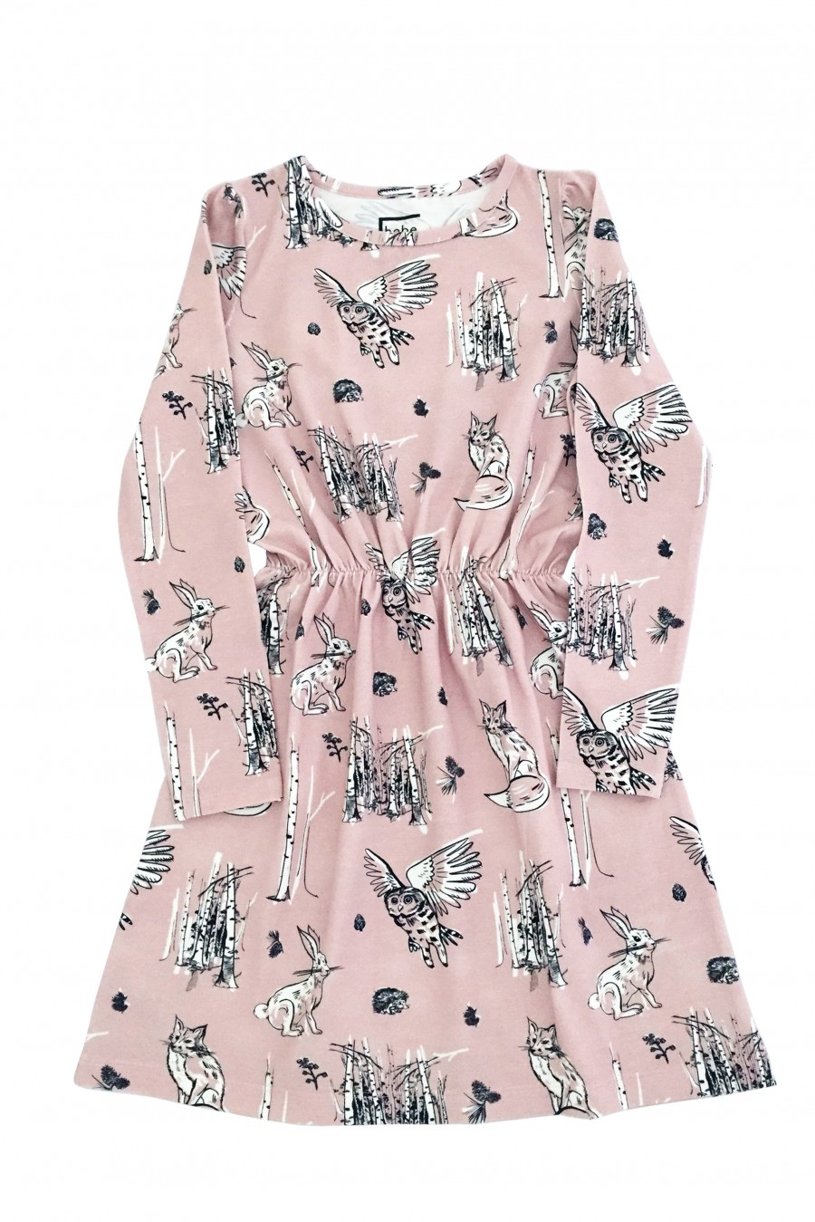 Pink dress with animals MKL0003