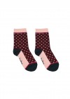 Girls socks bordo with dots FW19138