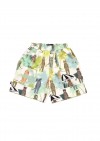 Warm shorts with animal and palm print for boys SS20201
