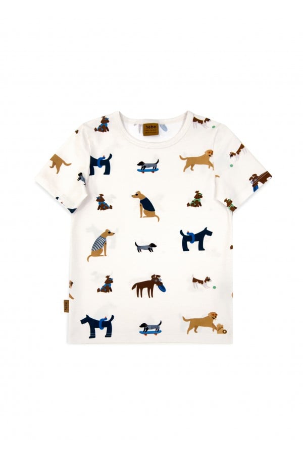 Top off-white with dog print SS24223L