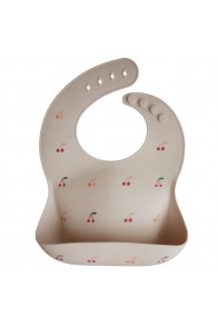 Mushie Silicone Bib - Cherries