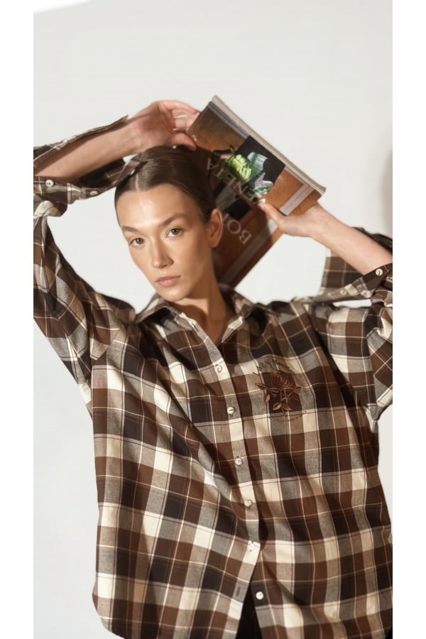Tina brown cocoa shirt 0389_LM002