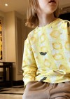 Sweater with allover lemon print KLA24009