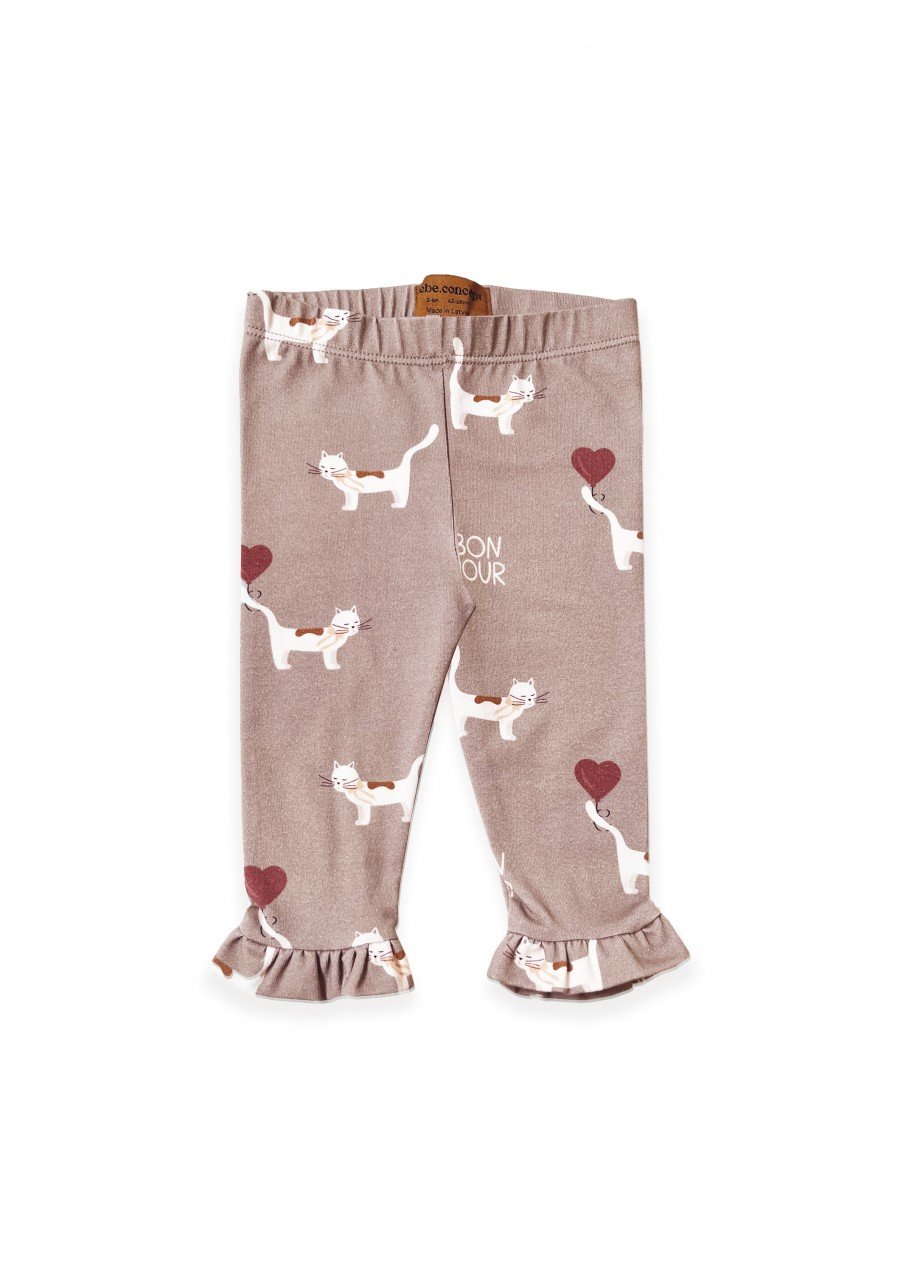 Leggings with all-over cat print 0138_F25106