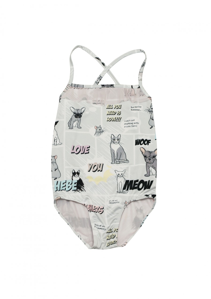 Bathing suit with comic print SS19155