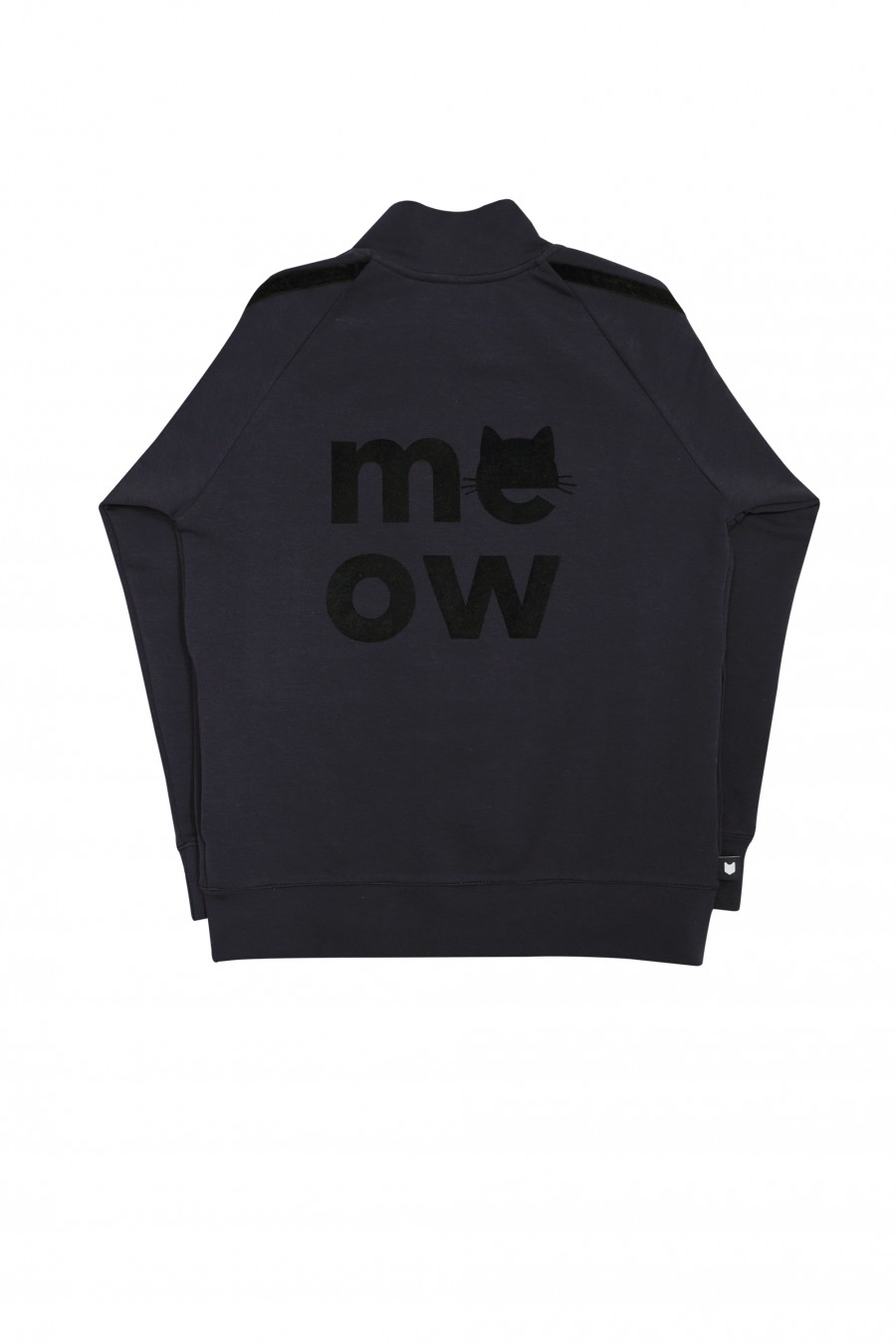 Dark grey jacket with meow FW18019