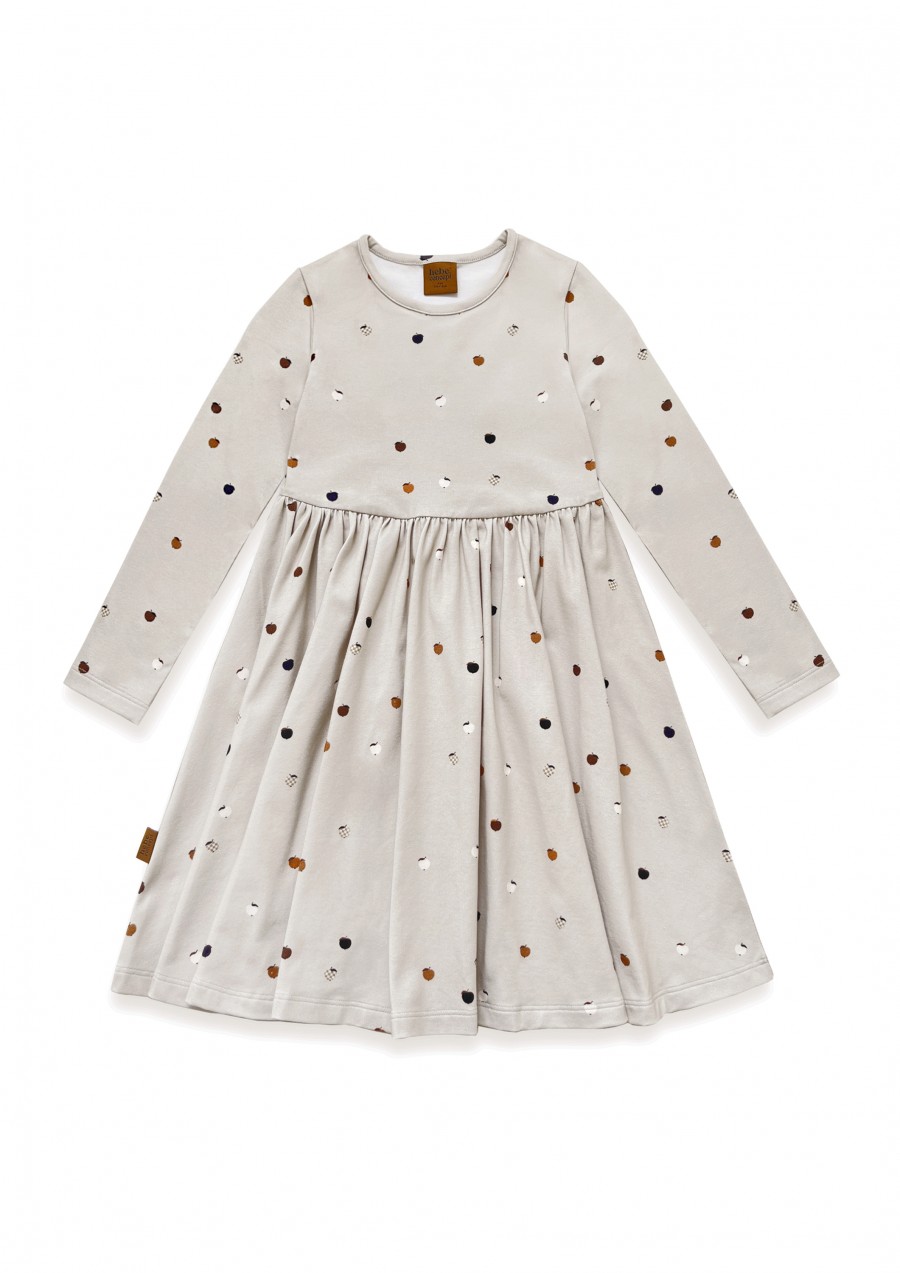 Dress with all-over small apple print 0314_F25178