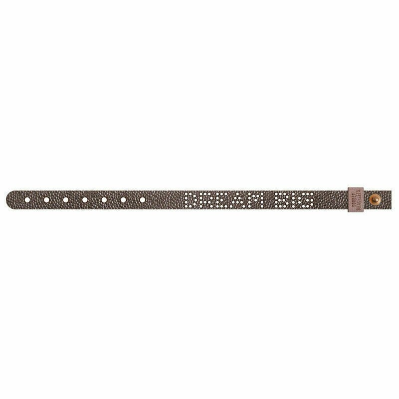 Leather Bracelet Metallic Bronze - DREAM BIG onesize LEAB0013