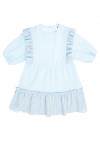 Dress mint checkered with ruffles SS22187