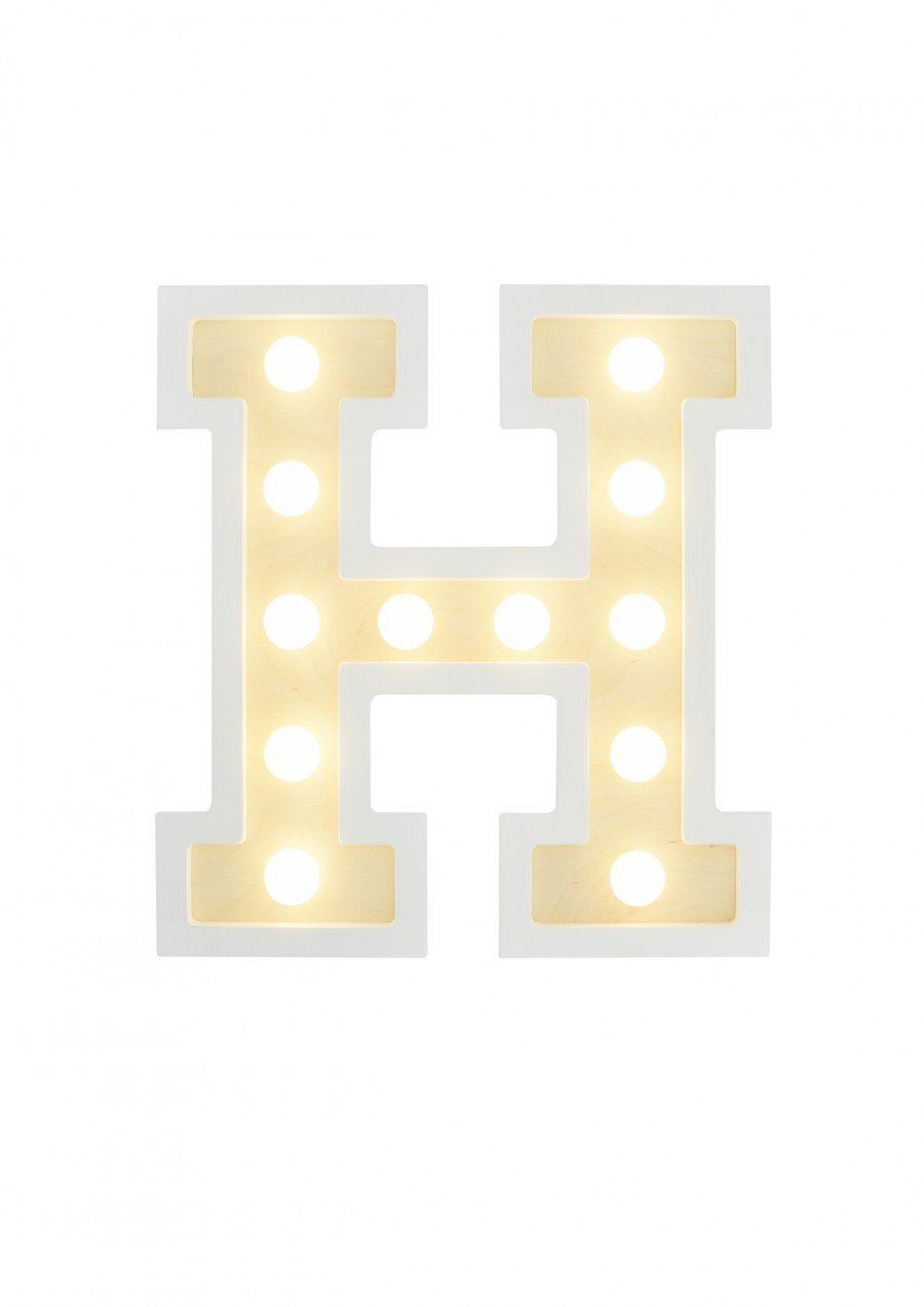 Light letter H PIKU08