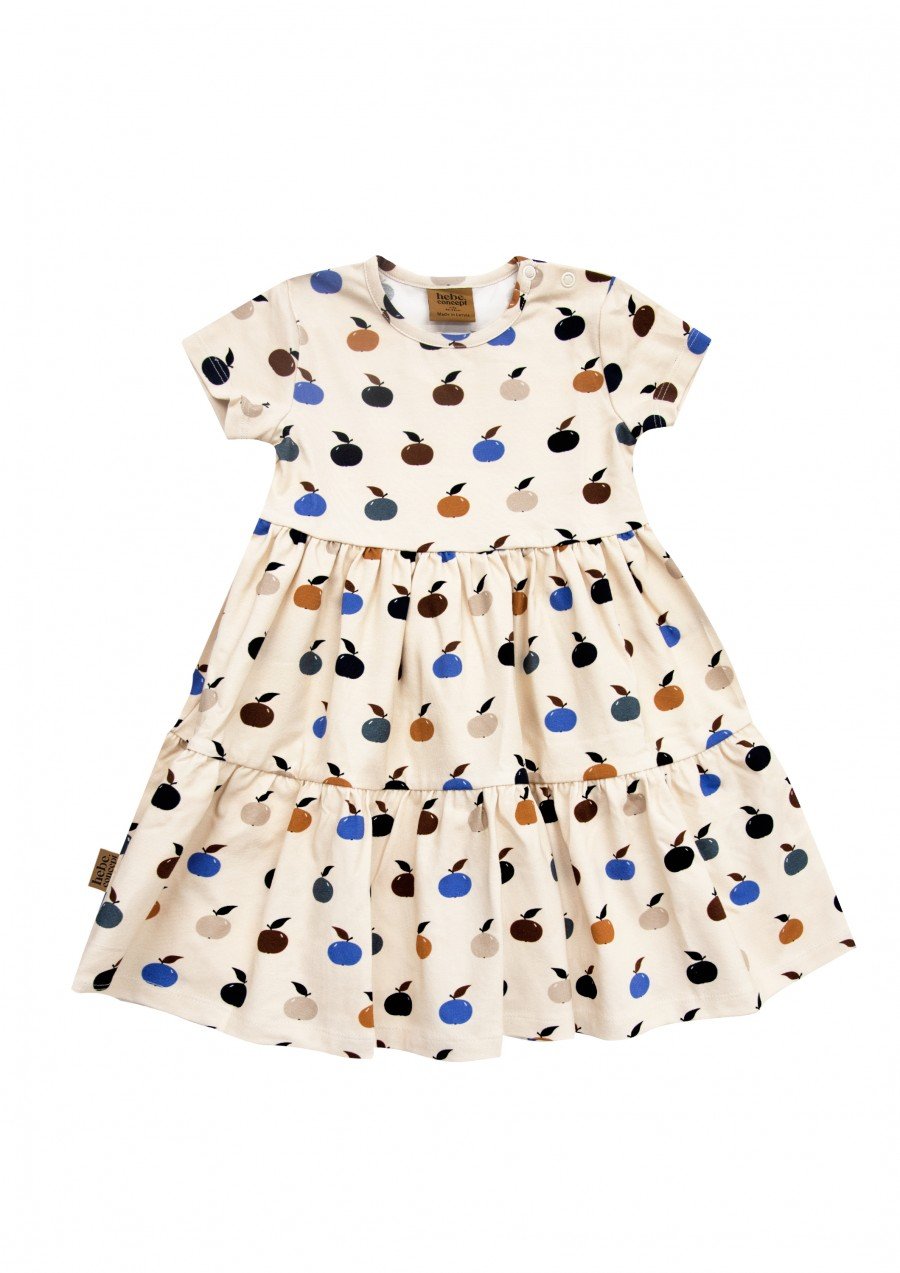 Kids dress with a beloved apple allover print AY24237