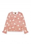 Top with all-over cat print 0181_F25153