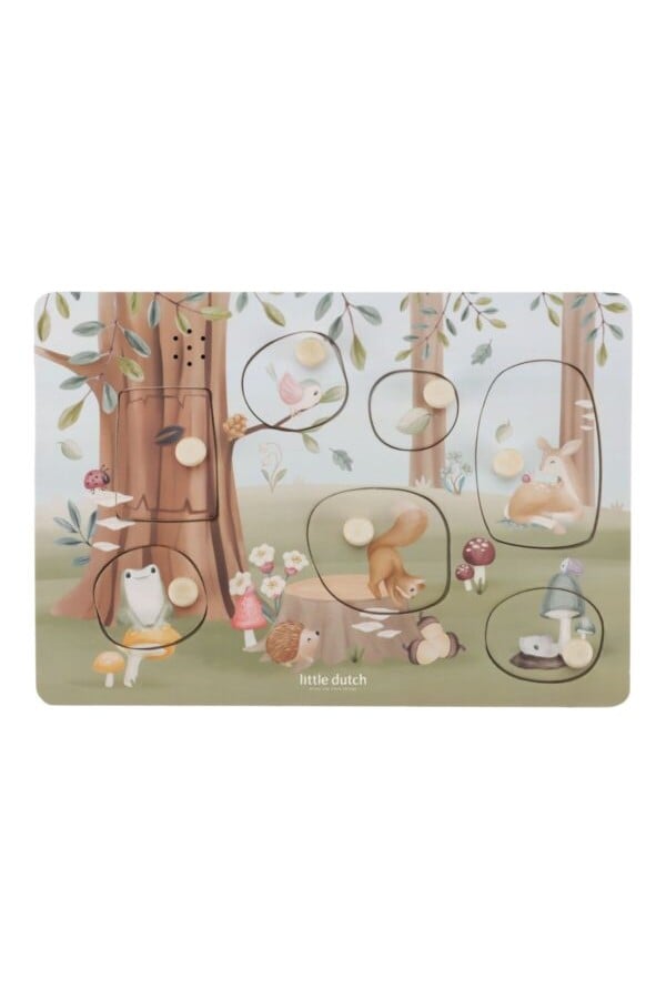Little Dutch Wooden sound puzzle ´Forest Friends´ FSC LD7240