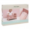 Wooden doll bed with textile LD7097