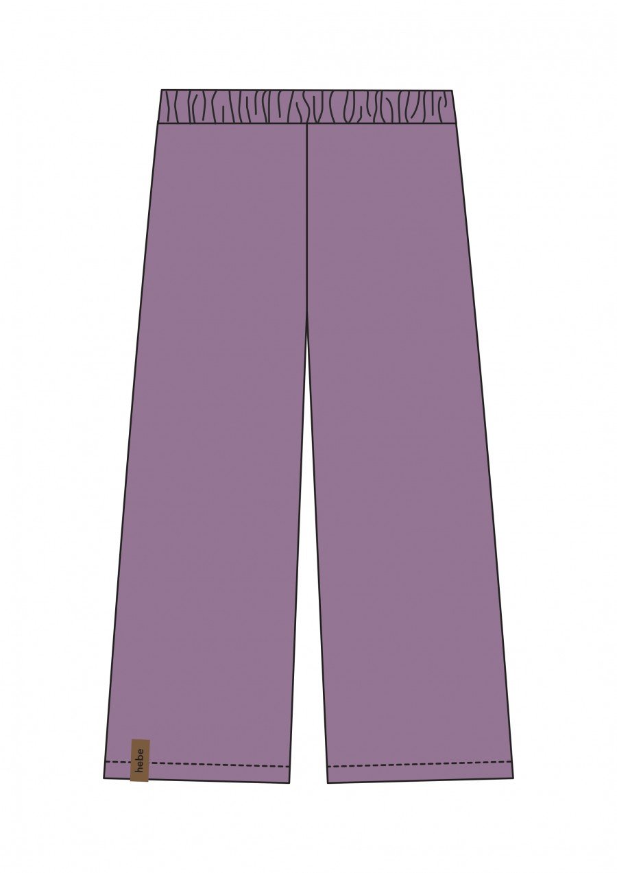 Wide pants linen violet SS24350