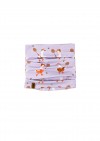 Scarf violet with goose print SS24127