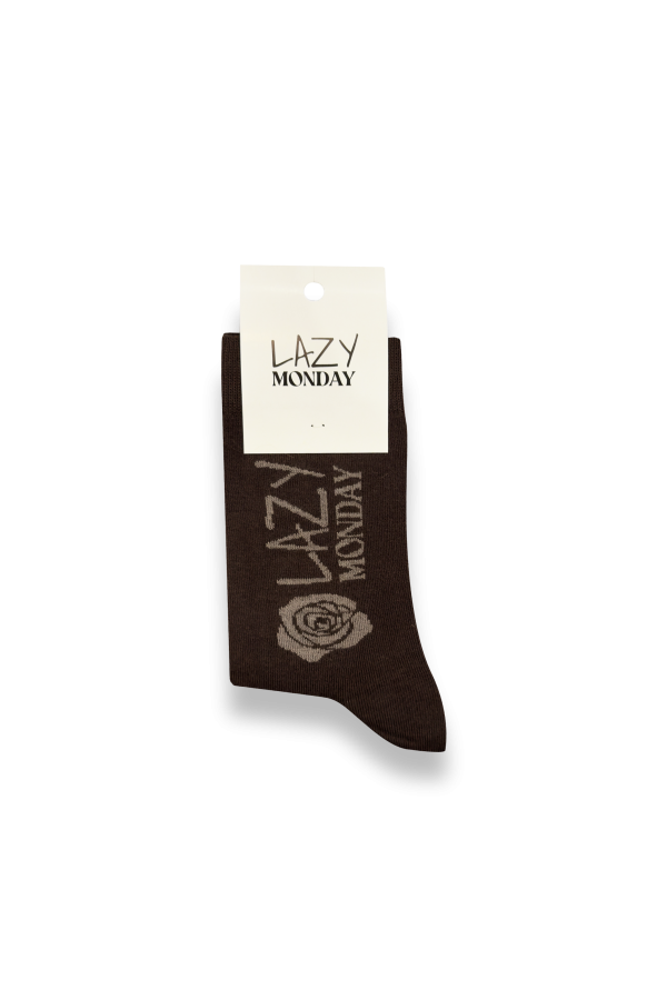 Lazy Monday socks chocolate brown onesize LM021