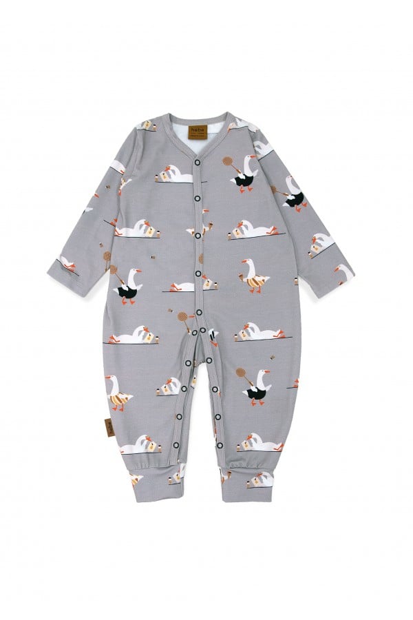 Romper grey with goose print SS24088