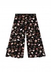 Culottes with floral black print FW21035L