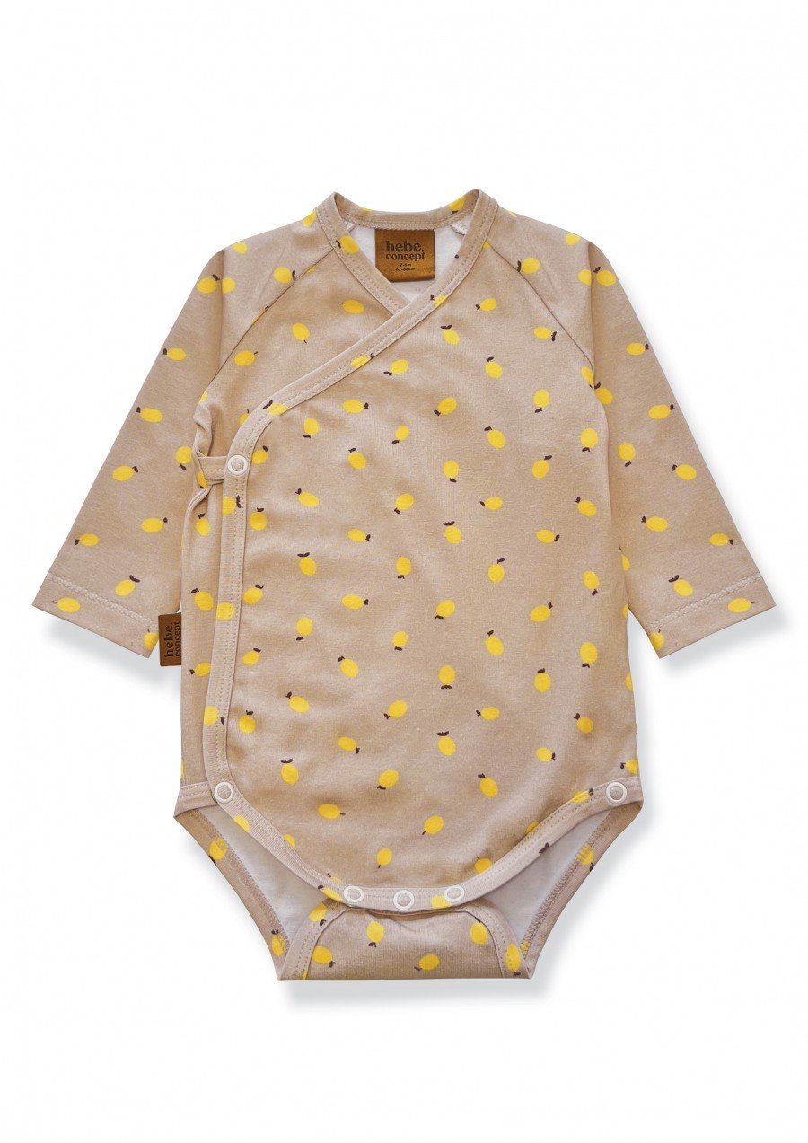 Wrap body with small lemon allover print 0155_S25228