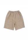 Beige linen shorts SS180134