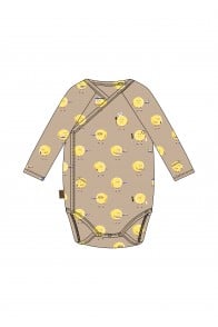 Wrap body with lemon chef allover print