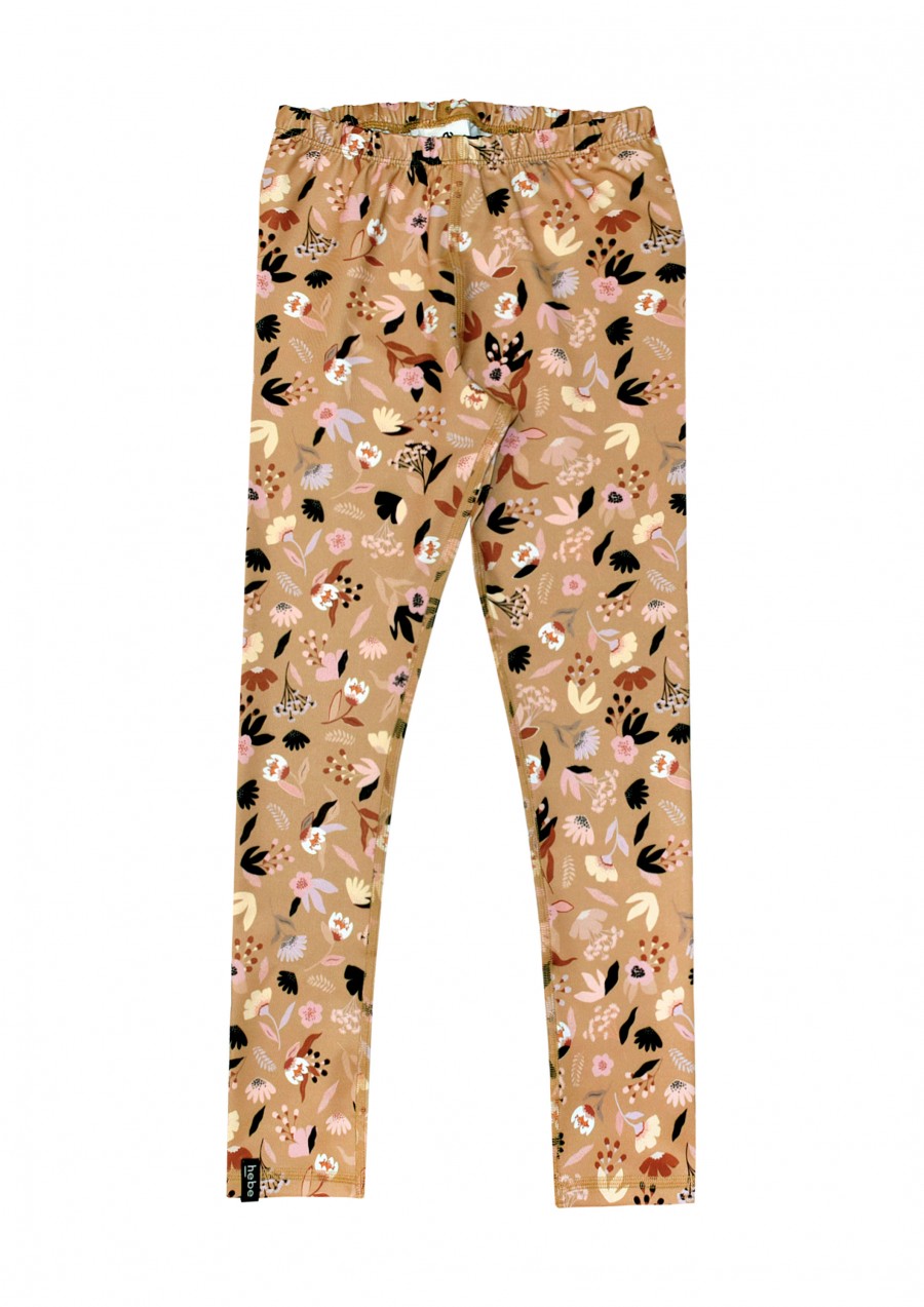 Yoga leggings with floral mustard print for female FW21416