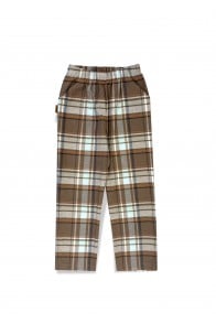 Pants flanel with pockets  brown/blue checkers