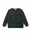 Sweater cotton velvet emerald green FW20056L