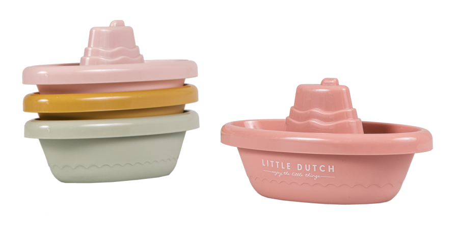 Stackable Bath Boats Pink LD2007437