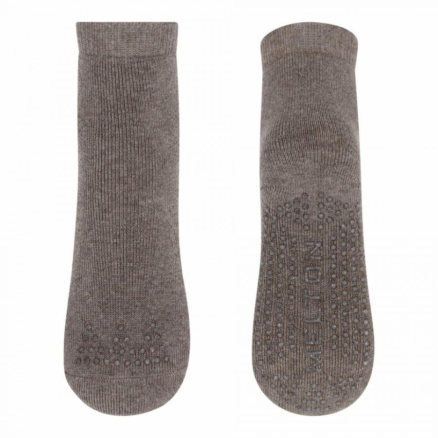 Cotton socks anti-slip, denver melange 21008-1-477