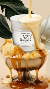 Lazy Monday soy wax candle in white glass LM044