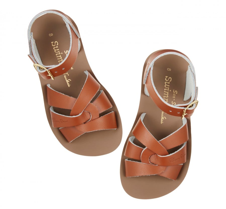 Salt-Water Swimmer tan sandals, youth 8005M